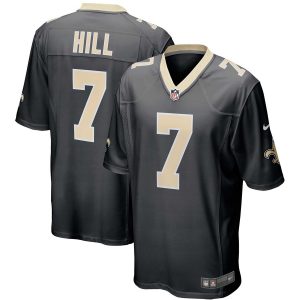 Men’s New Orleans Saints Taysom Hill Nike Black Game Jersey