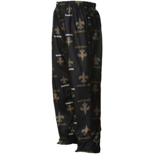 New Orleans Saints Toddler Allover Logo Flannel Pajama Pants