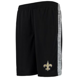 Youth New Orleans Saints NFL Pro Line by Fanatics Branded Black Practice Team Shorts